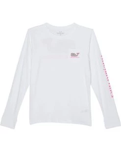 Vineyard Vines Kids Camo Whale Fill Long Sleeve Pocket T-Shirt (Toddler/Little Kids/Big Kids) | Shirts & Tops