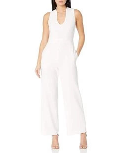 Vince Camuto Camuto womens Scoop Neck Crepe Jumpsuit | Jumpsuits & Rompers