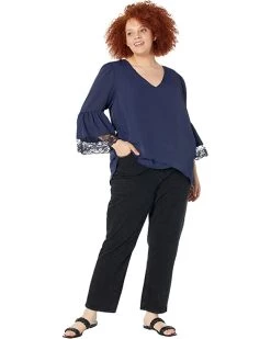 Vince Camuto Plus Size Tiered Lace Ruffle Sleeve V-Neck Blouse | Shirts & Tops -Vince Camuto Shop 61 pU344kbL. AC SR736920