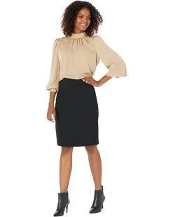 Vince Camuto Puff Long Sleeve Blouse with Mock Neck Collar and Cuffs | Shirts & Tops -Vince Camuto Shop 616OJVQo3IL. AC SR736920