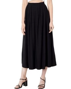 Vince Camuto Rumple Twill Midi Skirt | Skirts