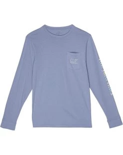 Vineyard Vines Kids Long Sleeve Easter Icon Fill Pocket Tee (Toddler/Little Kids/Big Kids) | Shirts & Tops
