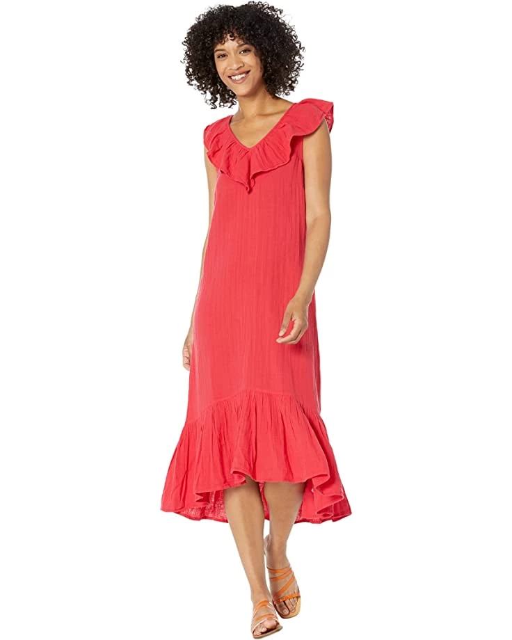 Vineyard Vines Ruffle Double Gauze Midi Dress | Dresses 3 Vineyard Vines Ruffle Double Gauze Midi Dress | Dresses
