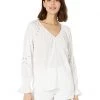 Vince Camuto Embroidered V-Neck Long Sleeve Blouse | Shirts & Tops -Vince Camuto Shop 61MV2GRuEZL. AC SR736920