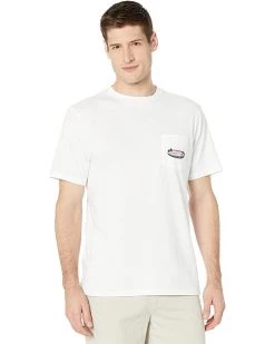 Vineyard Vines Short Sleeve USA Sunset Surf Fill Pocket T-Shirt | Shirts & Tops