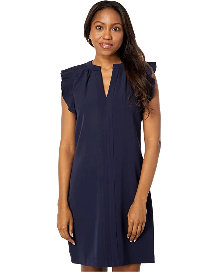 Vince Camuto Laguna Crepe Shift with Chiffon Back Detail | Dresses 3 Vince Camuto Laguna Crepe Shift with Chiffon Back Detail | Dresses