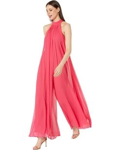 Vince Camuto Sleeveless Halter Chiffon Maxi Dress | Jumpsuits & Rompers