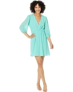 Vince Camuto Chiffon Twist Front Balloon Sleeve Fit-and-Flare | Dresses -Vince Camuto Shop 61e4Y4iahML. AC SR736920