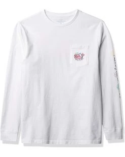 Vineyard Vines Kids Long-Sleeve 2021 New Years Party Glow Whale Pocket Tee | Shirts & Tops
