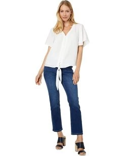 Vince Camuto Short Sleeve Tie Front Button-Down Blouse | Shirts & Tops -Vince Camuto Shop 61hd4H7MmhL. AC SR736920