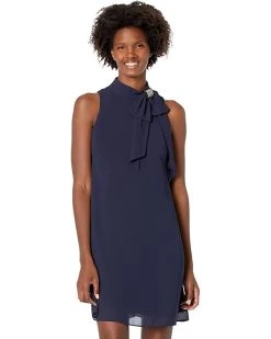 Vince Camuto High Neck Float with Bow Neck | Dresses