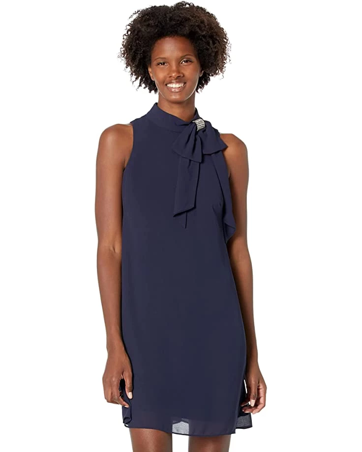 Vince Camuto High Neck Float with Bow Neck | Dresses 3 Vince Camuto High Neck Float with Bow Neck | Dresses