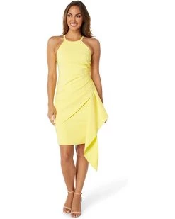 Vince Camuto Haltered Cocktail Dress with Ruffle | Dresses