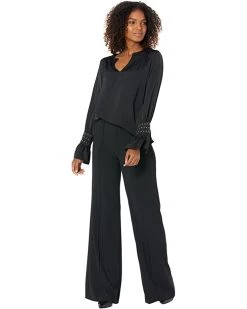 Vince Camuto Embellished Long Sleeve Blouse with Cuff Ruffle | Shirts & Tops -Vince Camuto Shop 61qJPaFxdL. AC SR736920