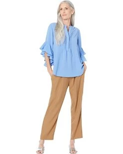 Vince Camuto Ruffle Sleeve Henley Blouse | Shirts & Tops -Vince Camuto Shop 61rG5ydQTUL. AC SR736920