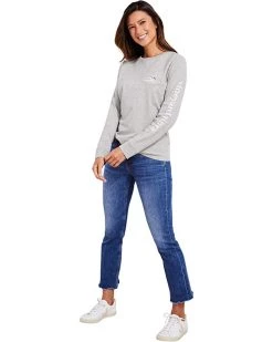 Vineyard Vines Long Sleeve Luxe Ski Pocket Tee | Shirts & Tops