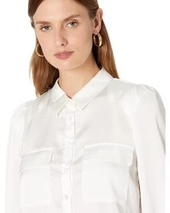 Vince Camuto Puff Sleeve Button-Down Shirt with Breast Pockets | Shirts & Tops -Vince Camuto Shop 711xhzrzvhL. AC SR736920