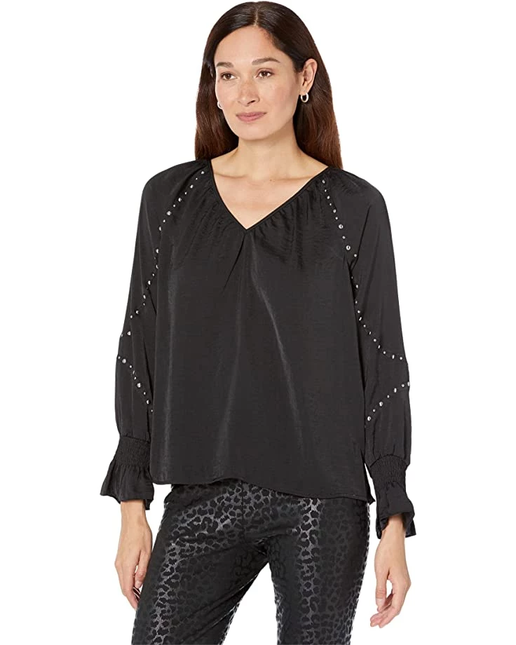 Vince Camuto Embroidered V-Neck Long Sleeve Blouse | Shirts & Tops 8 Vince Camuto Embroidered V-Neck Long Sleeve Blouse | Shirts & Tops - Image 6