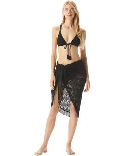 Vince Camuto Crochet Fringe Pareo | Swimwear