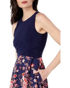 Vince Camuto Bodice with Printed Crepe De Chine Handkerchief Midi Twofer | Dresses -Vince Camuto Shop 719UFs5SAcL. AC SR736920