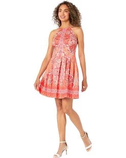 Vince Camuto Printed Scuba Halter Fit-and-Flare | Dresses -Vince Camuto Shop 71DQCNcS6zL. AC SR736920