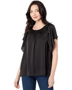 Vince Camuto Flutter Sleeve Rumple Blouse | Shirts & Tops