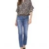 Vince Camuto Ruffle Sleeve Henley Elegant Leopard Blouse | Shirts & Tops