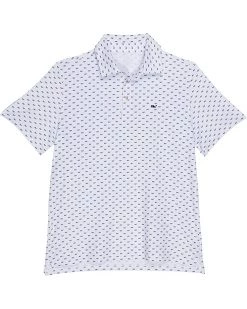 Vineyard Vines Kids Printed Sankaty Polo (Toddler/Little Kids/Big Kids) | Shirts & Tops