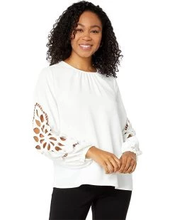Vince Camuto Embroidered Sleeve Blouse | Shirts & Tops