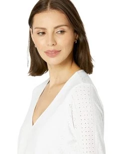 Vince Camuto Flutter Sleeve V-Neck Eyelet Top | Shirts & Tops -Vince Camuto Shop 71WUMWYcQ3L. AC SR736920