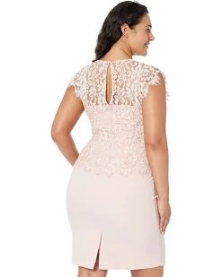 Vince Camuto Lace Mock Neck Peplum Signature Stretch Crepe Skirt Bodycon | Dresses -Vince Camuto Shop 71ZsnMKpDTL. AC SR736920