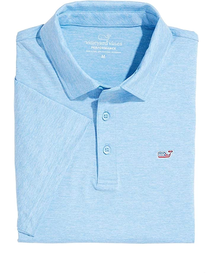 Vineyard Vines Men's St Kitts Solid Short Sleeve Sankaty Americana Polo | Shirts & Tops 5 Vineyard Vines Men's St Kitts Solid Short Sleeve Sankaty Americana Polo | Shirts & Tops - Image 3