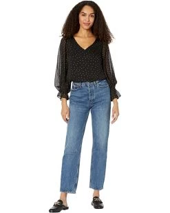 Vince Camuto Balloon Sleeves Blouse with Smocking on Waist | Shirts & Tops -Vince Camuto Shop 71cG8BHZoL. AC SR736920