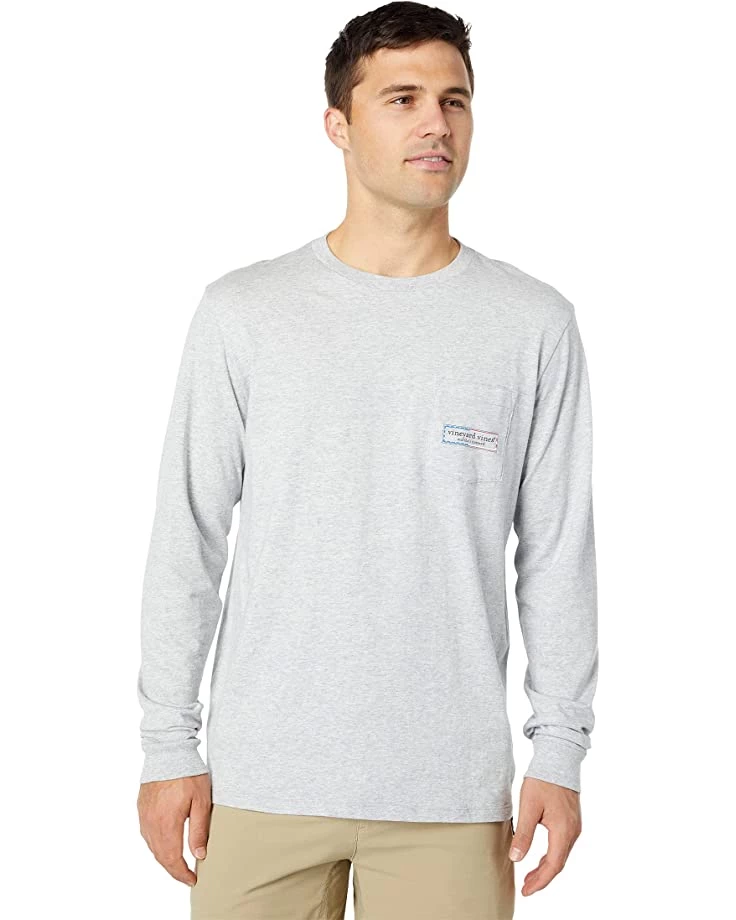Vineyard Vines Long Sleeve Americana Logo Box Pocket Tee | Shirts & Tops 4 Vineyard Vines Long Sleeve Americana Logo Box Pocket Tee | Shirts & Tops - Image 2