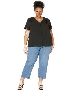 Vince Camuto Plus Size Flutter Sleeve V-Neck Blouse | Shirts & Tops -Vince Camuto Shop 71ibiD3usL. AC SR736920