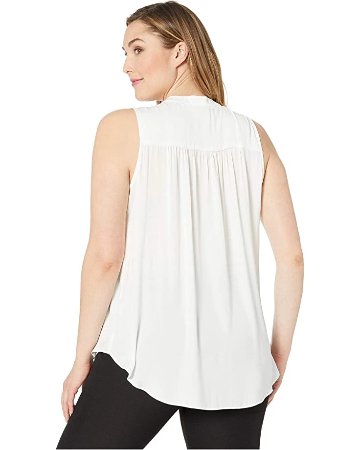 Vince Camuto Plus Size Sleeveless V-Neck Rumple Blouse | Shirts & Tops 5 Vince Camuto Plus Size Sleeveless V-Neck Rumple Blouse | Shirts & Tops - Image 3