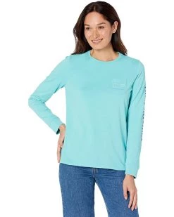 Vineyard Vines Tricolor Vintage Whale Long Sleeve | Shirts & Tops