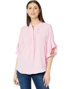 Vince Camuto Ruffle Sleeve Henley Blouse | Shirts & Tops -Vince Camuto Shop 71lsplEF0wL. AC SR736920