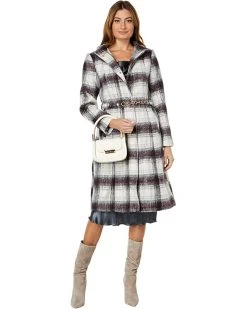 Vince Camuto Wool Coat w/ Belt Chain V22753X | Coats & Outerwear