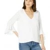 Vince Camuto Flutter Sleeve V-Neck Eyelet Top | Shirts & Tops -Vince Camuto Shop 71oxx7aAZXL. AC SR736920