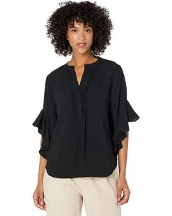 Vince Camuto Ruffle Sleeve Henley Blouse | Shirts & Tops -Vince Camuto Shop 71pMUXy6FqL. AC SR736920