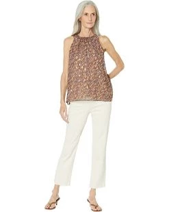 Vince Camuto Sleeveless Shell Blouse with Rouched Neck | Shirts & Tops -Vince Camuto Shop 71sfJF xrRL. AC SR736920