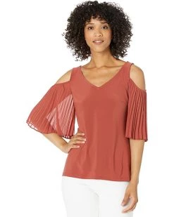 Vince Camuto Short Sleeve Cold-Shoulder Smock Bottom Blouse | Shirts & Tops -Vince Camuto Shop 71tRFYvNAyL. AC SR736920
