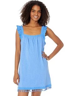 Vineyard Vines Ruffle Linen Cover-Up | Swimwear