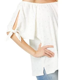 Vince Camuto Short Sleeve Foil Crinkle Knit Top | Shirts & Tops -Vince Camuto Shop 71vM9 3RjL. AC SR736920