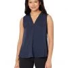 Vince Camuto Sleeveless V-Neck Rumple Blouse | Shirts & Tops -Vince Camuto Shop 71w0g5lYhRL. AC SR736920