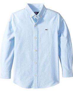 Vineyard Vines Kids Oxford Whale Shirt (Toddler/Little Kids/Big Kids) | Shirts & Tops