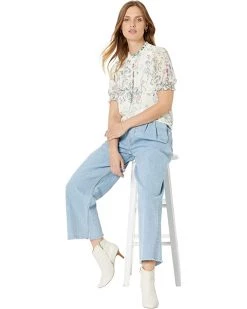 Vince Camuto Short Sleeve Pleat Neck Breezy Dandelions Blouse | Shirts & Tops -Vince Camuto Shop 71xyKy8rkqL. AC SR736920