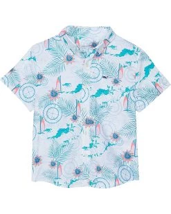 Vineyard Vines Kids BVI Island Map Short Sleeve (Toddler/Little Kids/Big Kids) | Shirts & Tops