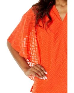 Vince Camuto Ruffle Sleeve V-Neck Chevron Burnout Blouse | Shirts & Tops -Vince Camuto Shop 8134IQjQvzL. AC SR736920